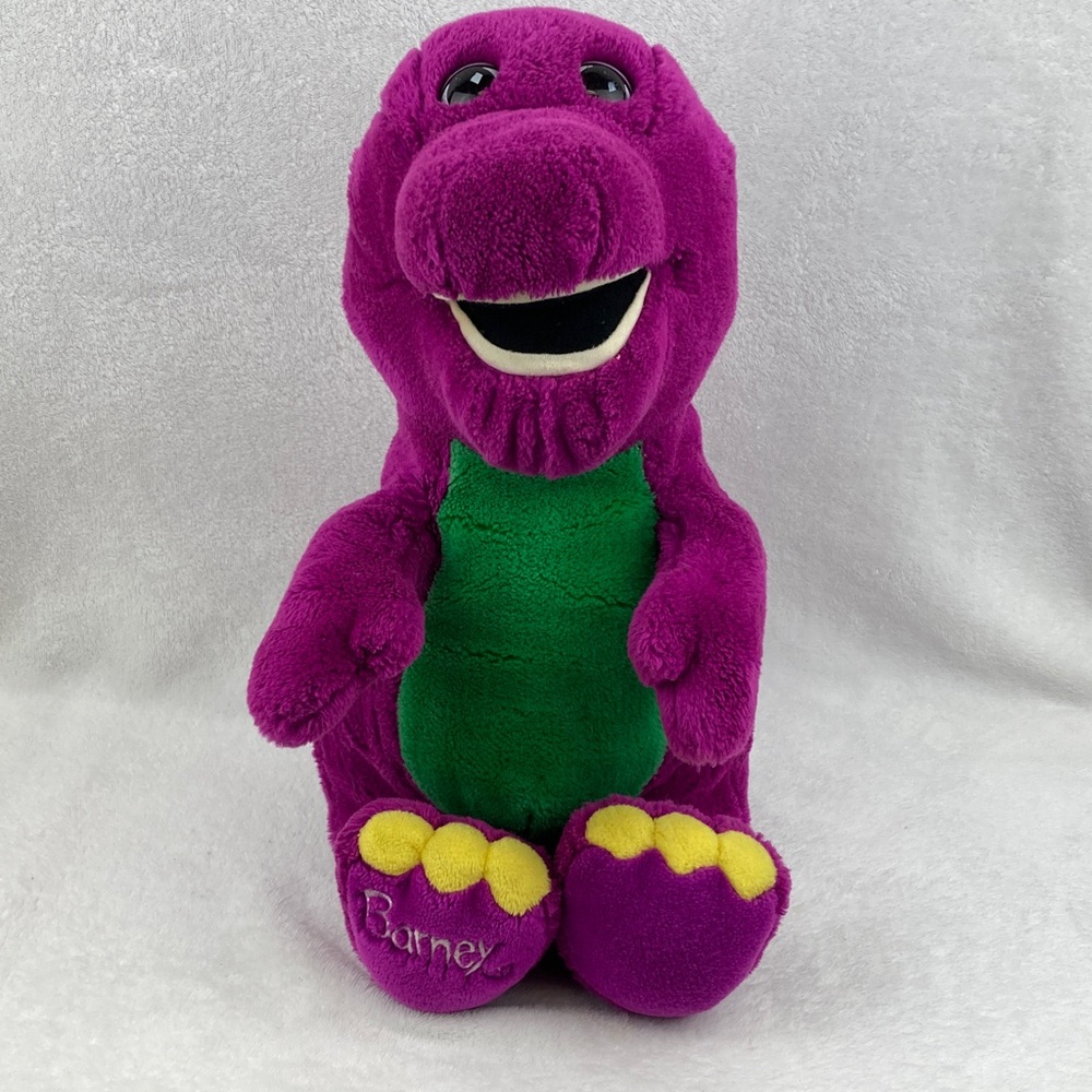 VTG Barney The Dinosaur Stuffed Animal Toy 20”